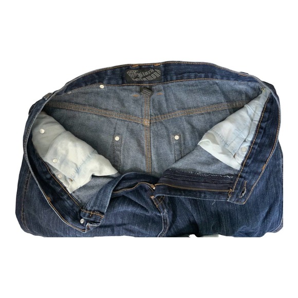 Black Diamond Men's 38x32 Denim Blue Straight Leg Jeans - Picture 9 of 9